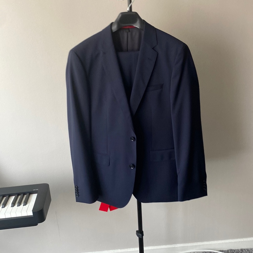 Hugo boss slim fit suit.